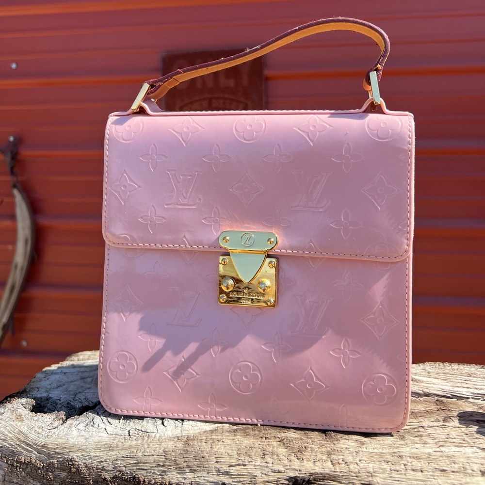 Louis Vuitton Spring Street Vernis in Pink Street Hand Bag Vintage 2001